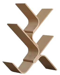 JUSKAQZYI libreria Scaffale affidabile scaffale Creativo a Forma di Albero scaffale Curvo Unico da Pavimento scaffale Aperto scaffale per Libri libreria per Bambini