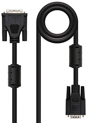 Brightium Cavo DVI a SVGA 18+5, maschio a maschio, 5,0 metri, ideale per collegare dispositivi con uscita DVI a monitor VGA.