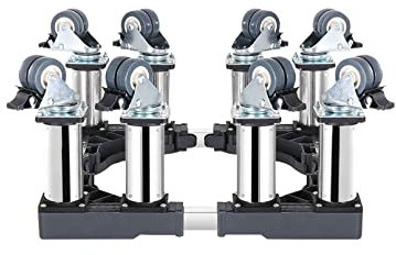 Waschmaschine Sockel Untergestell, Beweglicher Gerätewagen mit Rollen, Höhe 8 Zoll, Ständer für Kühlschränke und Gefrierschränke, Waschmaschinen-/Kühlschranksockel, verstellbar von 16 bis 25 Zoll, fü