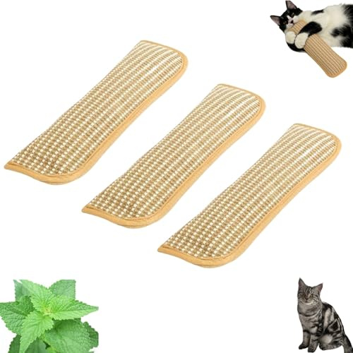 Coussin Catnip Kicker, jouet interactif à mâcher à l'herbe à chat, griffoir en sisal, coussins à l'herbe à chat pour chats, jouets résistants aux morsures pour chatons en phase de dentition (3S)