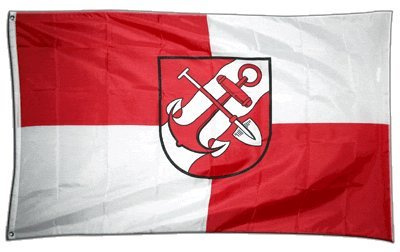 Flaggenfritze Fahne/Flagge Deutschland Stadt Brunsbüttel + gratis Sticker