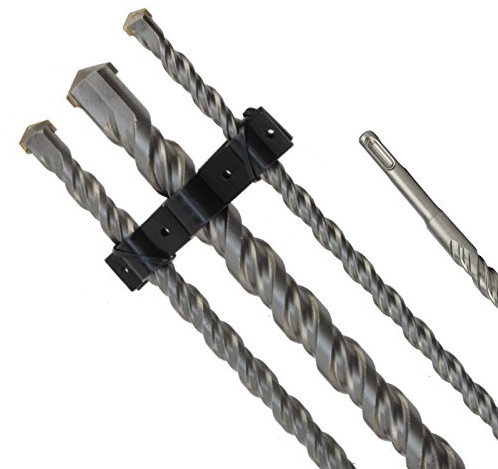 Weischer® - SDS Plus Bohrer Steinohrer Hammerbohrer Set 12-16-24 mm x 1000 mm 3tlg Doppelwendel