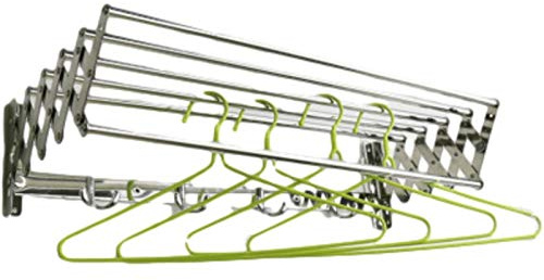 Telescopic Folding Clothes Airer Dryer Tower Rail, Wall Mount Laundry Drying Rack, Space-Saving Garment Hanger for Laundry Room Bathroom (OneColor 70cm)