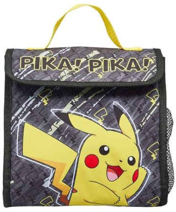 Pokemon Po Pika - Lonchera, Negro, Talla única