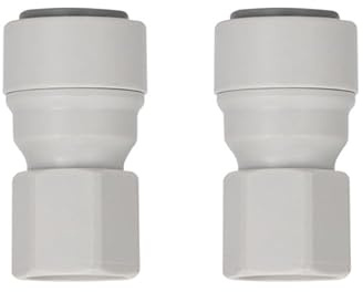 PAROAD Schnellverbinder 1/4 Zoll Innengewinde x 3/8 Zoll Schlauchanschluss – Steckverbinder für Wasserfilter, Osmoseanlagen, Kühlschränke & Trinkwasseraufbereitung, I-Form Quick-Fitting
