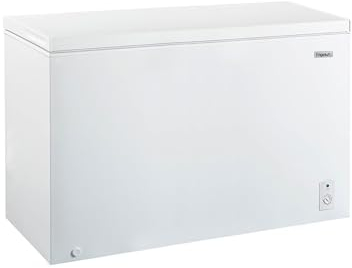 Congélateur Coffre Blanc FrigeluX CCO400BE 395L Classe E - Efficacité Énergétique, Thermomètre Digital, Dégivrage Facile, 135,5x71x84,5 cm