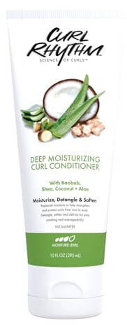 Curl Rhythm Deep Moisturizing Curl Conditioner - Curly Hair Conditioner with Shea Butter, Coconut, and Aloe - Strengthens and Protects Curls - 295 ml