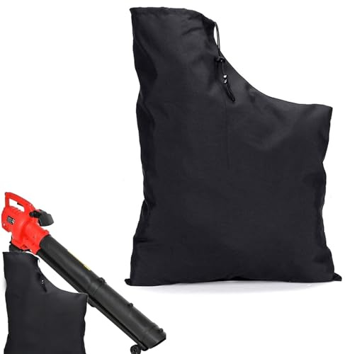 Sacco di raccolta per foglie, aspirapolvere elettrico, sacco di raccolta per foglie, borsa universale regolabile Oxford, con chiusura lampo, per giardino e prato