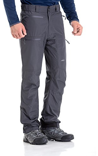 TRAILSIDE SUPPLY CO. Mens-Ski-Snow-Snowboard-Pants, Wind/Waterproof, Insulated, 2XL, Grey