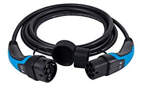 lighteu, DasVolt® EV/Ladekabel für Elektroauto und Hybrid PHEV | Typ 2 bis Typ 2 | 32 Ampere (21,6 kW) / Dreiphasen | 5M Home Ladekabel IP55