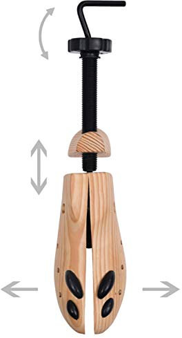 Tidyard Schuhspanner Größe 41-46 Massivholz Kiefer