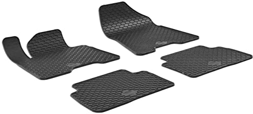 WALSER DirtGuard Gummi Fussmatten Auto für Hyundai Tucson 05/2015-2020, Kia Sportage 09/2015-2020, 100% passgenaue Auto Fußmatten, robuste Universal Fußmatte Auto, Gummimatten Auto