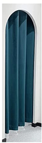 Mode Umkleidekabinen Bekleidungsgeschäft Umkleidekabine Beweglicher temporärer Umkleideraum Rundbogentür-Schattierungsvorhang mit Teleskopstange Umkleideraum Schlafzimmermöbel (Blau 200 x 130 cm)