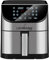 LEHMANN Heißluftfritteuse 8L, 1800W, Air Fryer mit 12 Programmen, Temperaturregelung 76-200°C, Sichtfenster, LED-Touchdisplay, Timer, Antihaftbeschichtet, Fritteuse ohne Öl mit Air Fry Technologie