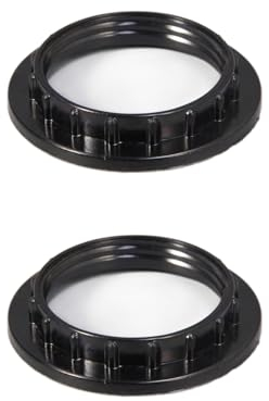 LIANRISES 2 Adaptador De LáMpara E27 Anillos Reductores De Pantalla De LáMpara De PláStico Adaptador E14 A E27