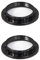 LIANRISES 2 Adaptador De LáMpara E27 Anillos Reductores De Pantalla De LáMpara De PláStico Adaptador E14 A E27