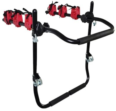 Barras Techo Coche Portabicicletas con Brazo Resistente para 3 Bicicletas, Soporte Trasero para Portón Trasero para Coche, SUV Y Portaequipajes Barras Techo Coche(A)