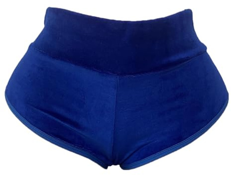 Wambere Damen Pole Dance Shorts Shorts mit Hoher Taille Sexy Sporthose Radlerhose Gym Shorts Hot Pants Leggings Sommer Workout Shorts Push Up Radlershorts Fitness Laufen für Nachtclubs Bars,Blau,S