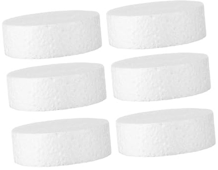 HIAKDOFT 6 Piezas Discos de Espuma Redonda Poliestireno para Manualidades DIY Arte Decoración Bodas Navidad Proyectos Escolares