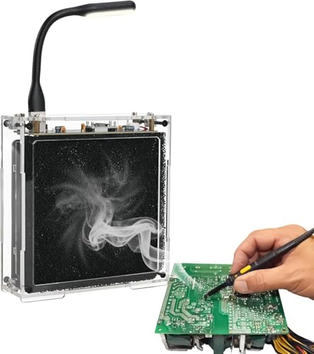 Lumenrix DIY Lötrauchabsauger Löt Bausatz mit LED-Licht & Filter, Lötrauchfilter für Lötstation, Elektronik Lötprojekt mit leisem Lüfter für Maker STEM Schüler
