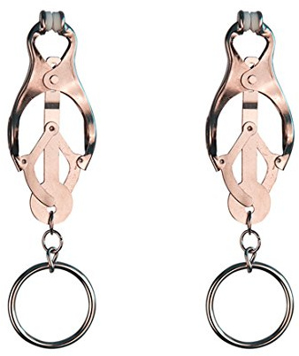 nippelklemmen Sex Erotik mit Ring Brustklemme SM Sexspielzeug für Damen Gay, brustklammern schamlippen klammern extrem Fesseln Bondage Fetisch Bruststimulatoren Clamp für Paar Bett Fesseln einstellbar