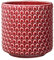Bloomingville Blumentopf Dot Retro Übertopf Vintage Pflanztopf für Zimmerplanzen M (15,5 cm ø) Öffnung: 13 cm ø, rot, Keramik