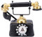 Homoyoyo 1pc Landline Phone Retro Landline Telephone Vintage Dial Telephone Toy Retro Table Decorations Rotary Phone Kids Playset Creative Desktop Ornament Resin Wheel Child Play Cell Phone