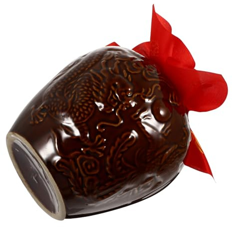 DECHOUS 1set Vintage Ceramic Wine Pot Multi-functional Sealed Storage Container for Home Use Elegant Design for Brandy Whiskey Rum and More Capacity