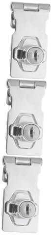 Gadpiparty 3stücke Stainless Steel Hasp Lock Mit Schlüssel Robuste Sicherheitsvorrichtung Für Türen Und Schränke Für Möbel Und Hochwertiges Material Für Zuverlässigen Schutz
