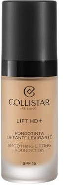 Collistar Lift HD+ Fondotinta Liftante Levigante SPF15, Effetto Lifting Immediato, Finish Satinato Luminoso, Coprenza Media Modulabile, Water Resistant, No Transfer, n. 3G, 30 ml