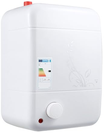 Riscaldatore istantaneo da 8 l, 1500 W, temperatura regolabile, 30-65 °C, rivestimento in acciaio inox 304, Ipx4, impermeabile, scaldabagno con spegnimento automatico, per sotto De