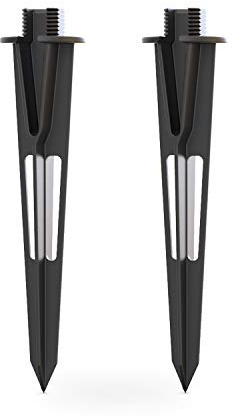 GOODSMANN 2PCS Metal Spikes Stakes with Male Thread 3/4-14NPSM 0.77IN for Low Voltage Landscape Lights Compatible with GOODSMANN Landscape Lights 9920-1838-02