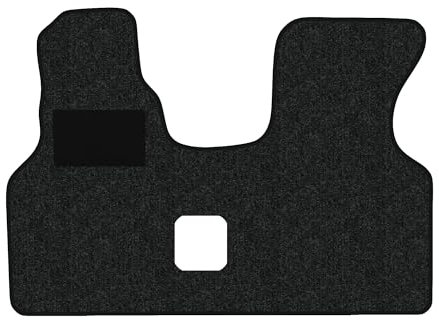 Fußmatten passend für VW T4 Typ 70, 7D 3-Sitzer Schaltgetriebe (Baujahr 1990-2003), Robust anthrazit | 1-TLG | Umrandung schwarz