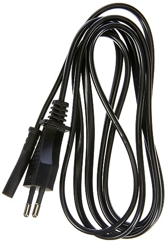 Electraline 95508 Standard strömkabel PC EU till C7, PC nätverkskabel CEE till C7 1,8 M, H03VVH2-F 2x0,75, 250V, hane/hona