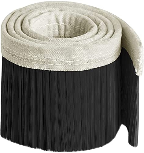 BTMIEY Staubsauger-Gravur-Maschine Staubschutz, 70mm/100mm Bürsten-Staubsauger-Gravur-Maschine Staubschutz für CNC-Router für Spindelmotor-Fräsmaschine (Schwarz, 2M*100MM)
