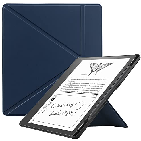 VOVIPO Slimshell Hülle für Kindle Scribe 10.2(2024/2022 Release), Premium leichte PU Leder Ständer Cover mit Auto Schlaf/Wake für Kindle Scribe 10.2 Zoll 2024/2022-Navy