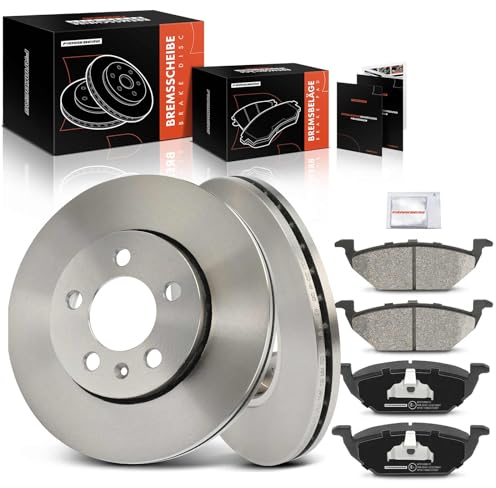 Frankberg Kit de frein incl. 2x Disques de Frein + 4x Plaquettes de frein Avant Compatible avec Golf IV 1J1 Fabia II 542 Polo 9A 9N Fabia II Break 545 Remplacer# 5Z0615301B