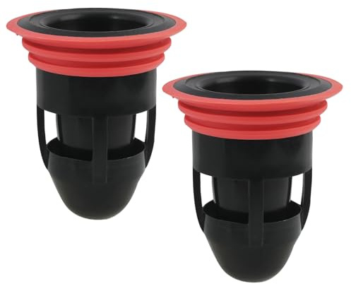 Set Di 2 Nuclei Di Scarico Antiodore Per Pavimento - Adatti A Scarichi Da 41-50mm,Materiale ABS Di Alta Qualità,Tecnologia Acqua A Guida Singola - Facile Installazione - Prevenzione Odores E Blocco