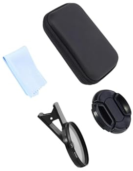osiuujkw Obiettivo per fotocamera del telefono CPL da 67 mm compatto e migliorato con filtro polarizzatore CPL a saturazione del colore aumentata, clip circolare portatile