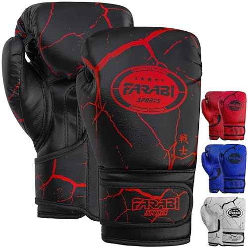 Farabi Sports Kids Boxing Gloves Junior Punching Gloves 6, 8-oz Unisex Youth Kickboxing Training Gloves for MMA Muay Thai Focus Pads & Punching Bags