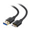 Cable Matters Micro USB 3.0 Cable 0.5m (Micro USB 3 Cable/USB External Hard Drive Cable) in Black 0.5 Metre for External Hard Drives Western Digital My Passport, Seagate Expansion, Toshiba Canvio