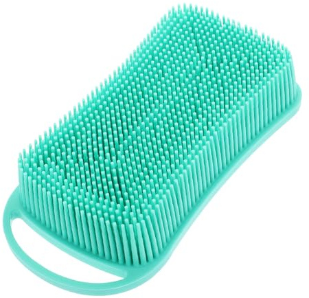 Silikon Badebürste Haarwaschbürste für Dusche Grün | Stück, Körperreinigung und Massage, Badezimmerzubehör aus Silikon