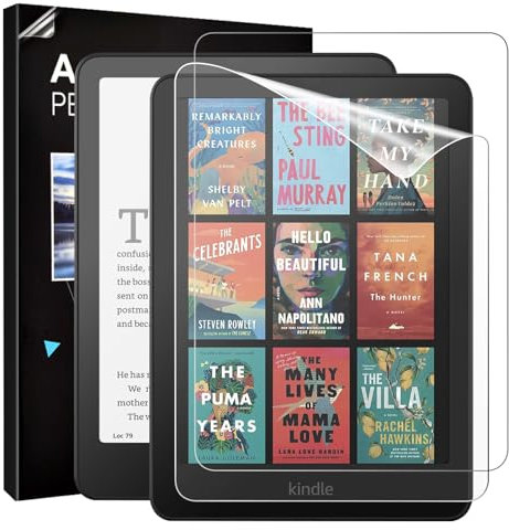 TiMOVO (2 Pack Displayschutzfolie für den 7 Zoll neuen Amazon Kindle Paperwhite (12. Generation, 2024) und Kindle Colorsoft Signature Edition, entspiegelte, Kratzfeste PET Displayschutzfolie