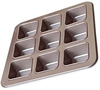 PHENOFICE Antihaft-kuchenform Aus Kohlenstoffstahl Mit 9 Gittern Backform Für Kuchen Einfach Zu Reinigen Entnehmen