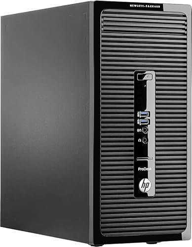 HP ProDesk 400 G2 MT, Ordenador de Sobremesa, Intel Core i3-4160, 8GB RAM, 128GB SSD + 500GB HDD, Windows 10 Pro, (Reacondicionado)