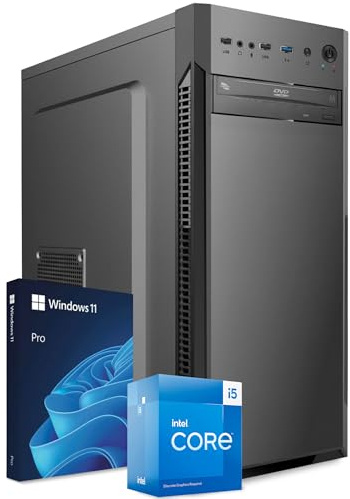 PC Fisso Completo - Computer Desktop Intel Core i5-6400 • RAM 32GB • SSD 1TB • Grafica Integrata Intel HD 530 • Wi-Fi AC • Masterizzatore DVD • HDMI • USB 3.0 • Windows 11 Pro • Pronto all'Uso