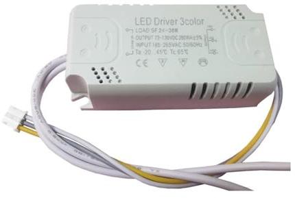 LED taklampa styrenhet 8-24w18W24W36W, variabel ljussegmentering, tvåfärgad konstant ström strömförsörjning styrenhet (36–60 W)