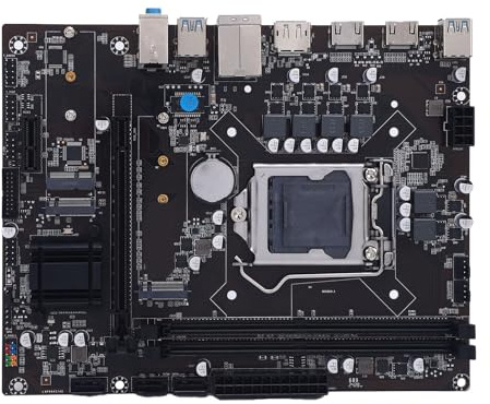Jiawu H470 Gaming-Motherboard, LGA 1200 DDR4 M.2 PCIe WiFi ATX Computer-Mainboard mit 2 NVME M.-Schnittstellen und 64 GB Speicherunterstützung, für Core I3 I5 I7 I9