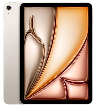 Apple iPad Air de 11 Pulgadas (M4): Pantalla Liquid Retina, 512 GB, cámaras Frontal/Trasera de 12 Mpx, Wi‑Fi 7 con el Chip N1 de Apple, Touch ID — Blanco Estrella