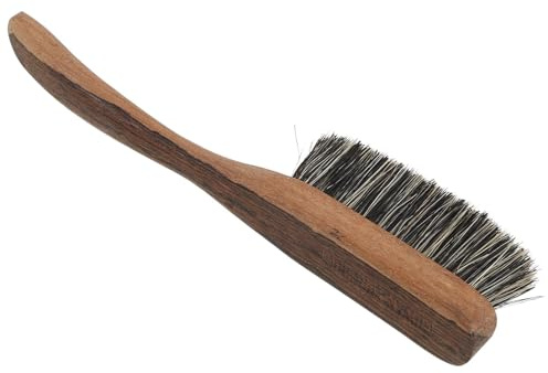 BESTOMZ Cepillo de Tiza para Escalada Pequeño, Mango de Madera de Palo de Rosa, Cerdas Duras de Pelo de Jabalí Súper Densas, Portátil para Escalada al Aire Libre y Gimnasio, Herramienta